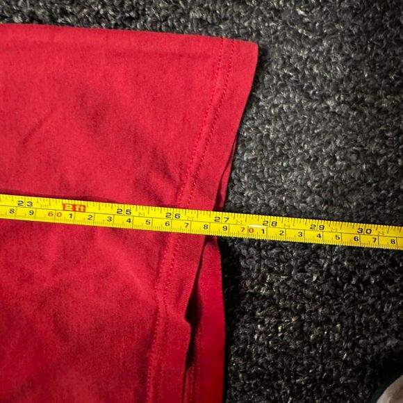 Nike Embroidered Swoosh T-Shirt – Red – Size L - Picture 7 of 7